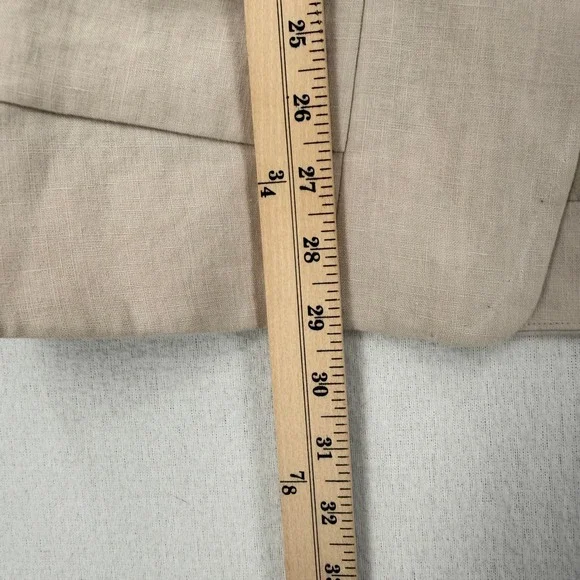 ENZA COSTA Linen Tunic Vest Womens Medium Flax Natural Sleeveless Quiet Luxury - Picture 10 of 16